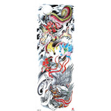 Popxstar New Year's Day Valentine's Day Waterproof Temporary Tattoo Sticker for Men Women Totem Geometric Full Arm Large Size Sleeve Tatoo Fake Tatto Flash Tattoos