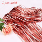 Popxstar New Arrival 2-3M Wedding Party Backdrop Decoration Frosted STAR Curtains Fringe Tinsel Foil Matte Curtain Birthday Party Drapes