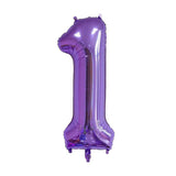 Popxstar 40inch Large Foil Number Balloon 1 Baby Shower Rose Gold Silver Pink Red Blue Helium Ballon 1st Anniversary Birthday Party Ball