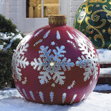 Popxstar  60cm Christmas Balls Christmas Tree Decorations Christmas Gift Xmas Hristmas Decorations for Home Outdoor PVC Inflatable Toys