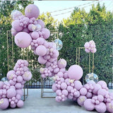 Popxstar Macaron 4D Latex Balloon Arch Garlands  Pink Rustic Wedding Ballons Happy Birthday Decoration Girl Baloon Bride To Be Balon