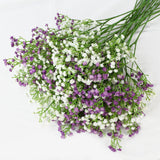 Popxstar 90Heads 52cm Babies Breath Artificial Flowers Plastic Gypsophila DIY Floral Bouquets Arrangement for Wedding Home Decoration