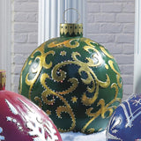 Popxstar  60cm Christmas Balls Christmas Tree Decorations Christmas Gift Xmas Hristmas Decorations for Home Outdoor PVC Inflatable Toys