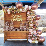 Popxstar Macaron 4D Latex Balloon Arch Garlands  Pink Rustic Wedding Ballons Happy Birthday Decoration Girl Baloon Bride To Be Balon
