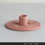 Popxstar Creative Candlestick Ceramic Decorations Nordic Dinner Tabletop Decorations Candle Holders Home Decor Candlebra
