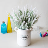 Popxstar 1 Bundle Artificial Flowers Romantic Provence Lavender Plastic Wedding Decorative Vase for Home Decor Grain Christmas Fake Plant