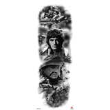 Popxstar New Year's Day Valentine's Day Waterproof Temporary Tattoo Sticker for Men Women Totem Geometric Full Arm Large Size Sleeve Tatoo Fake Tatto Flash Tattoos