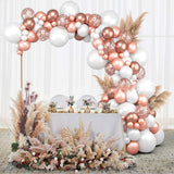 Popxstar Macaron 4D Latex Balloon Arch Garlands  Pink Rustic Wedding Ballons Happy Birthday Decoration Girl Baloon Bride To Be Balon