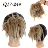 Popxstar  vScrunchies Messy Hair Bun Chignon Hair Band Elastic band bundle Hairpiece Tail For Women Synthetic Wrap Curly Ponytail