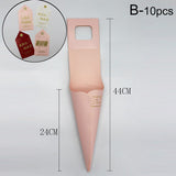 Popxstar 10PCS 44*24cm Paper Flower Bags With Gift Card Rose Florist Wrapping Gift Box Flower Packaging Creative Handle Box