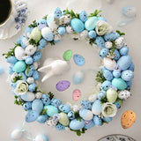 Popxstar 50PCS Children Painting Eggs Toys With Rope Gifts Plastic Hanging Easter Crafts Handmade DIY Toys Fun Kids Birthday Gifts