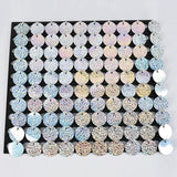 Popxstar 5000pc Shimmer Sequin For Air Activated Panel Wedding Backdrop Background Live Decoration Shimmering Turquoise Mirror Party Wall
