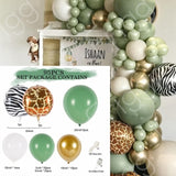 Popxstar Jungle Safari Birthday Party Balloon Garland Arch Kit Animal Balloons for Kids Boys Birthday Party Baby Shower Decorations