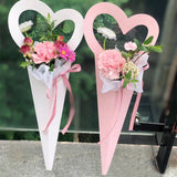 Popxstar 1Pcs Paperboard Wrapping Paper For Single Flower Packaging Gift Cases Packing Boxes 18X46cm Portable Gift Boxes Bouquet Packing