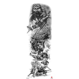 Popxstar New Year's Day Valentine's Day Waterproof Temporary Tattoo Sticker for Men Women Totem Geometric Full Arm Large Size Sleeve Tatoo Fake Tatto Flash Tattoos