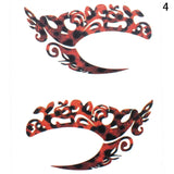 Popxstar 1Pairs Temporary Eye Tattoo Stickers DIY Waterproof Flash Disposable Eyeshadow Eyeliner Face Sticker Halloween Makeup Tool