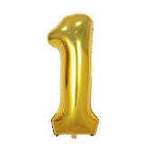 Popxstar 40inch Large Foil Number Balloon 1 Baby Shower Rose Gold Silver Pink Red Blue Helium Ballon 1st Anniversary Birthday Party Ball