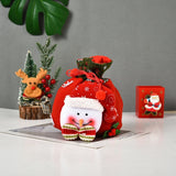 Popxstar 1PC New Christmas  Santa Sack Children Xmas Gifts Candy Stocking Bag Exquisite Santa Claus Printed Linen Christmas Candy Bag