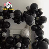 Popxstar 5/10/12/18 Inch Black Balloons Flashing Metallic Balloon Happy Birthday Party Decorations Adult Wedding Decor Helium Globos Toys