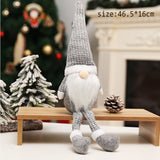 Popxstar Christmas Nordic Style Faceless Dolls Pink Gray White Santa Claus Merry Christmas Decor For Home Kids Naviidad Gifts Favor