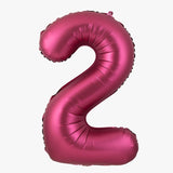 Popxstar 40 Inch Burgundy Foil Balloon Big Number Ballons Digital Baloons Adult Wedding Decoration Birthday Party Wine Red Globos Decor
