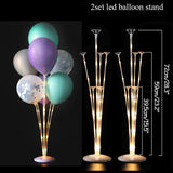 Popxstar Round balloon stand arch balloons wreath ring for wedding decoration baby shower kids birthday parties Christmas Ballon garland