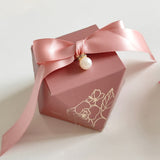 Popxstar Gift Box Diamond Shape Paper Candy Boxes Chocolate Packaging Box Wedding Favors for Guests Baby Shower Birthday Party