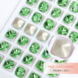 Popxstar K9 Glass Crystals Crafts Pointback Loose Stones Square Crystals For Clothes Bags DIY Jewelry Decoration Garments Strass