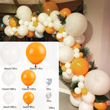 Popxstar 40inch Number Foil Balloon Adult Kids Birthday Balloons Set Orange Theme Happy Birthday Party Baby Shower Decoration Air Globos
