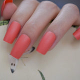 Popxstar Holo Glitter Pink Nude French Ballerina Coffin False Nails Gradient Natural Press on Fake Nails Tips Daily Office Finger Wear