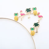 Popxstar  Wedding Flamingo Pineapple Crown Team Bride To Be Bridesmaid Slippers for Bachelorette Party Bridal Shower Wedding Decorations