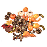 Popxstar 12pcs Artificial Pumpkin Velvet Plush Material Soft Fake Pumpkin Autumn Harvest Thanksgiving Halloween Decoration