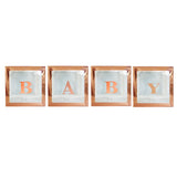 Popxstar A-Z letter Name Transparent Balloon Box BABY ONE Blocks Boy Girl Party Gift Box Wedding Decoration Baby Shower Birthday Party