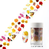 Popxstar 14pcs Nail Foil Holographic  Nail Stickers Transfer Foils Holo Irregular Triangle Nail Art Decal For Manicure
