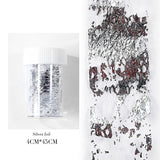 Popxstar 14pcs Nail Foil Holographic  Nail Stickers Transfer Foils Holo Irregular Triangle Nail Art Decal For Manicure
