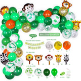 Popxstar Jungle Safari Birthday Party Balloon Garland Arch Kit Animal Balloons for Kids Boys Birthday Party Baby Shower Decorations