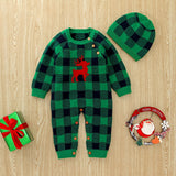 Popxstar Christmas Baby Rompers Infant Clothing Winter Overall Baby Boys Girls Clothes Knit Costumes Hooded Jumpsuit Newborn Clothes