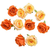 Popxstar 5/10pcs Artificial Rose Head Silk Leaves Flower For Home Wedding Party Gift Box Decoration Fake Flower DIY Christmas Wreath 10cm