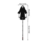 Popxstar Halloween Garden Decoration Ghostface Scarecrow Outside Hanging Scary Scream Ghost Bird Repeller Creative Scarecrow Decorations