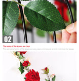 Popxstar New Year Wedding Decoration Artificial Flowers for Decor High Quality Royal Rose Fake Flower Vine Xmas Party Hotel Home Decor