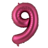 Popxstar 40 Inch Burgundy Foil Balloon Big Number Ballons Digital Baloons Adult Wedding Decoration Birthday Party Wine Red Globos Decor