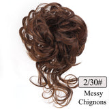 Popxstar  vScrunchies Messy Hair Bun Chignon Hair Band Elastic band bundle Hairpiece Tail For Women Synthetic Wrap Curly Ponytail