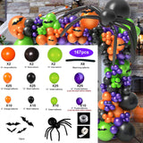 Popxstar Halloween Balloon Garland Arch Kit DIY Spider Halloween Balloons Garland Party Decoration Balloon Halloween Decoration