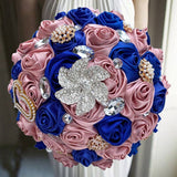 Popxstar Hot artificial wedding bouquets hand made flower crystal bridal wedding bouquets for wedding decoration