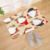 Popxstar Christmas Red Truck Gnome Santa Merry Christmas Mat Outdoor Carpet Christmas Decorations for Home Navidad New Year Gifts