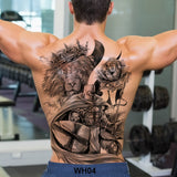 Popxstar large temporary tatoo for men tattoo body art full back sexy tattoo sticker lion king tiger dragon tattoo designs waterproof