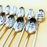Popxstar Valentines Day Gift Anniversary Gift for Boyfriend Stainless Steel Spoon Good Morning Handsome Present  Wedding Gifts
