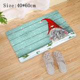 Popxstar Christmas Red Truck Gnome Santa Merry Christmas Mat Outdoor Carpet Christmas Decorations for Home Navidad New Year Gifts