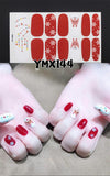 Popxstar 14Tips/Sheet Christmas/Halloween Nail Art Stickers Festival Pumpkin Wraps Waterproof Full DIY Manicure Accessories YMX Series