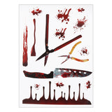 Popxstar Halloween Decoration Horrible Bloody Handprint stickers Halloween Window Wall Clings Floor Decals Stickers Halloween party props